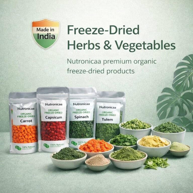freeze dried herbs and vegetables