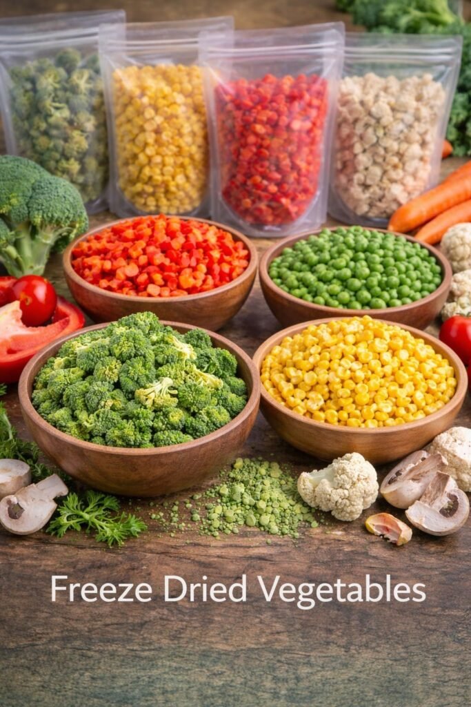 freeze dried vegetables
