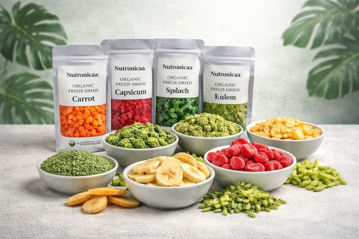 freeze dried food display