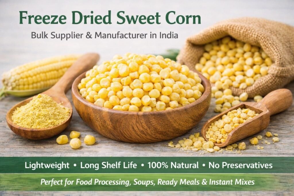 freeze dried sweet corn.