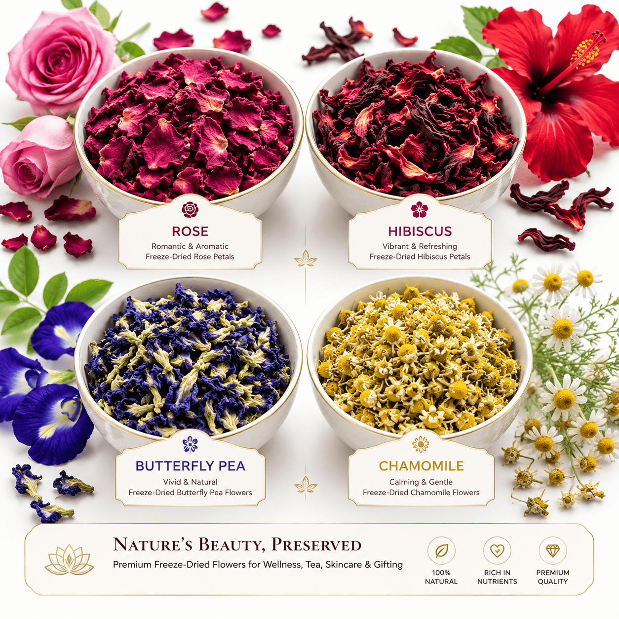 Freeze dried flowers business ideas