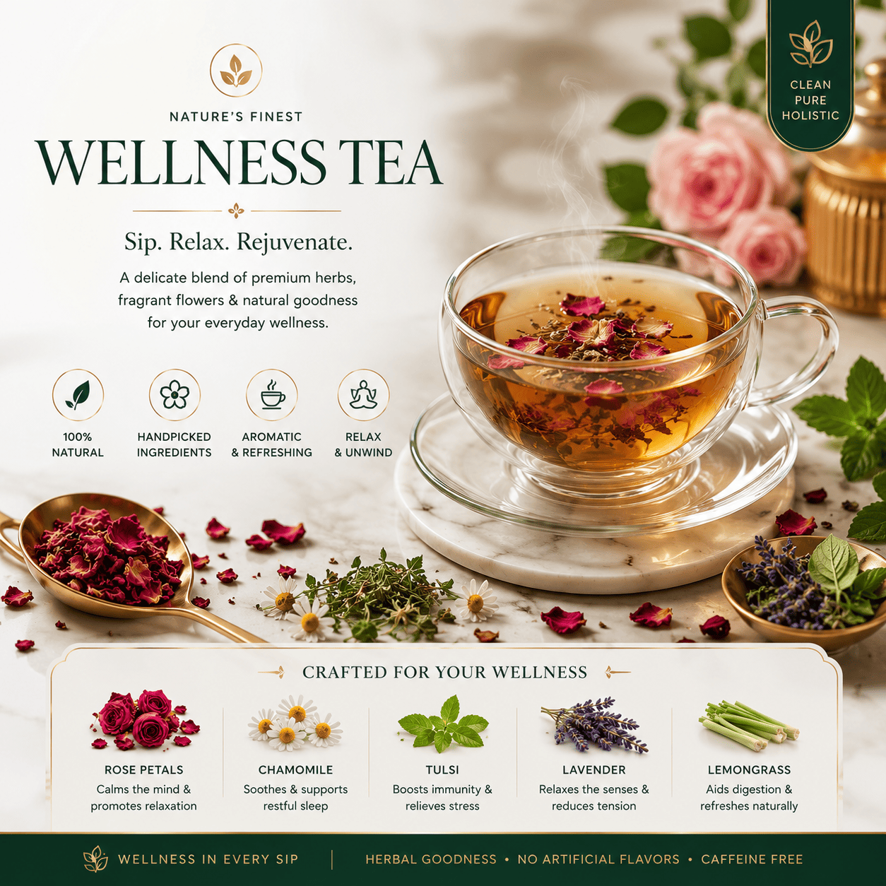 Freeze dried wellness tea business ideas