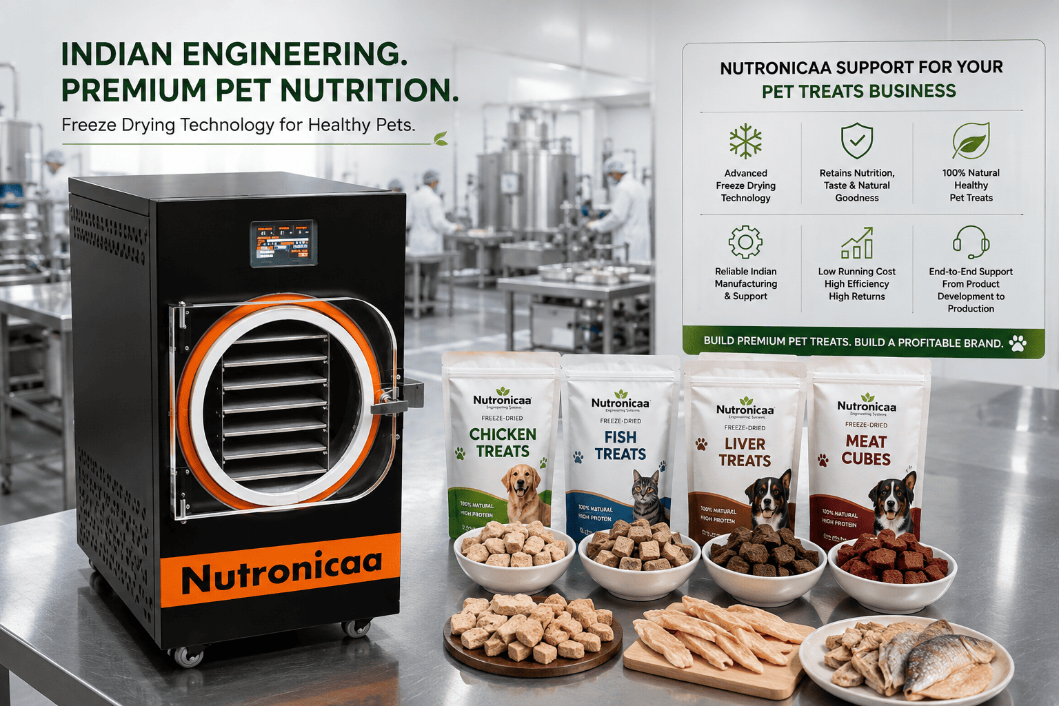 Nutronicaa support for freeze-dried pet treats business