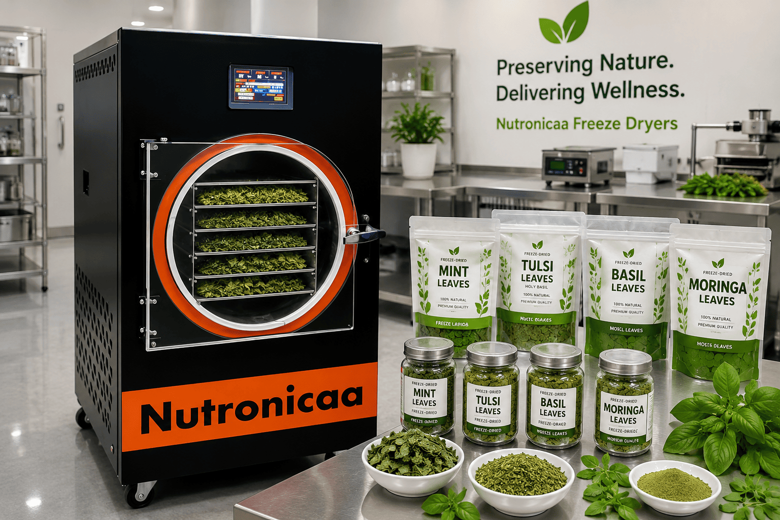 Nutronicaa support for freeze dried herbs business