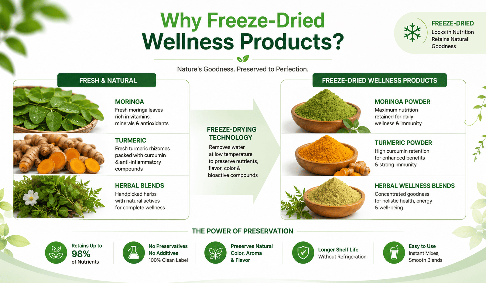 Why freeze-dried wellness products for nutraceutical and herbal business
